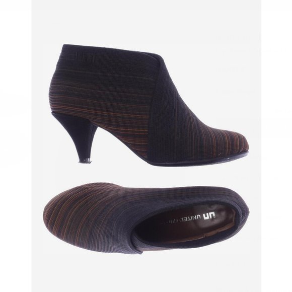 Anthropologie Black and Orange Ankle Booties - Picture 2 of 11